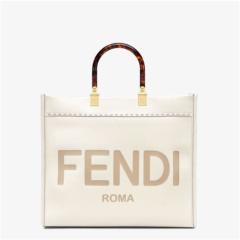 fendi runway bag white|Fendi sunshine leather bag.